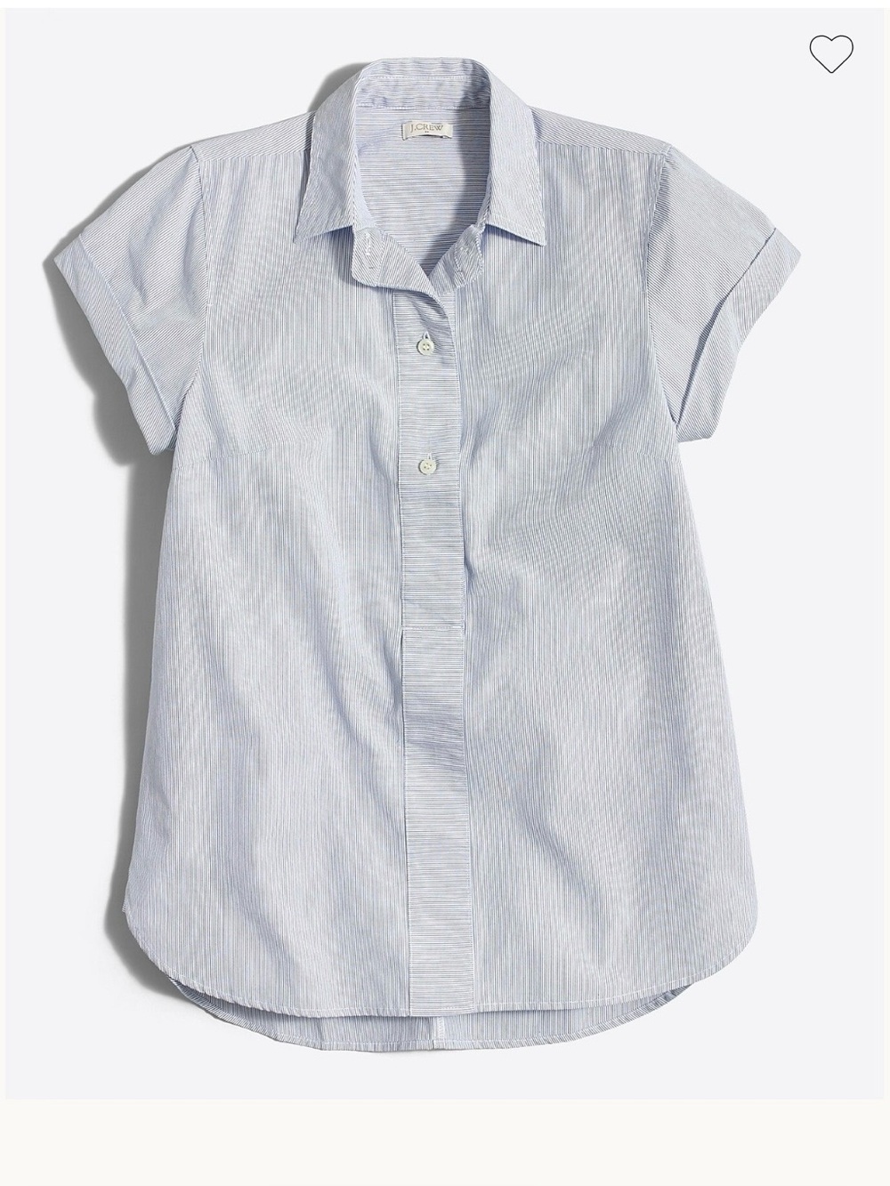 J.Crew blue & white striped cotton shirt.